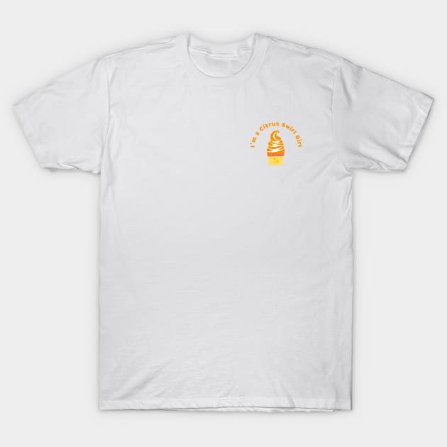 Citrus Swirl Girl - Pocket tee T-Shirt by magicalshirtdesigns